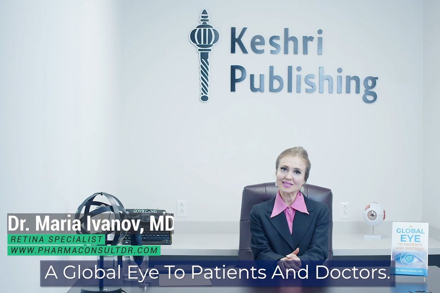 Dr. Maria Ivanov in the Keshri Publishing studio