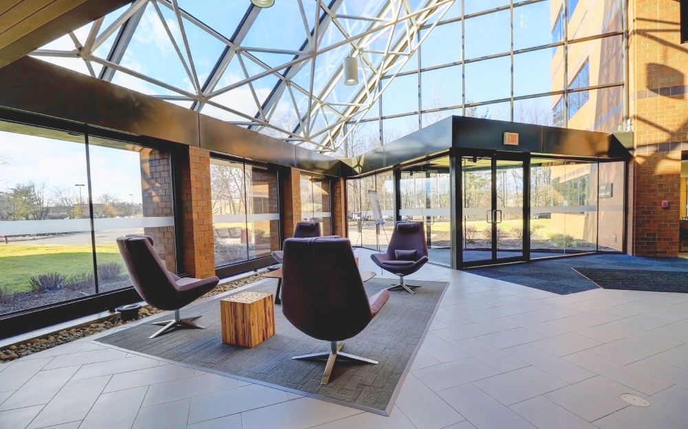 The office lobby